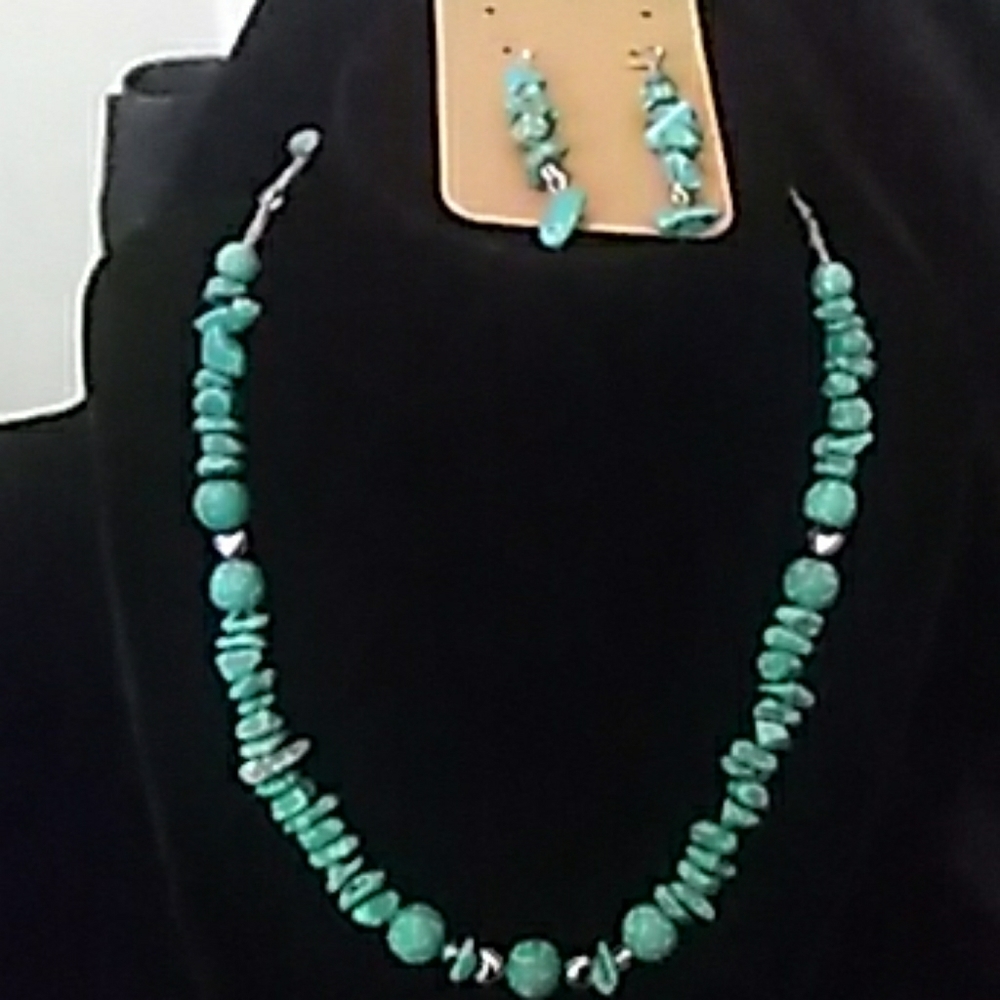 Necklace and earrings